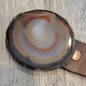 Genuine leather Leatherock brown belt